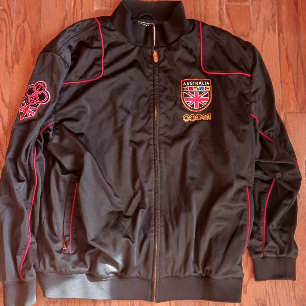 COOGI Australia Men's Jacket Full Zip Size 3XL Black Soft Shell Polyester